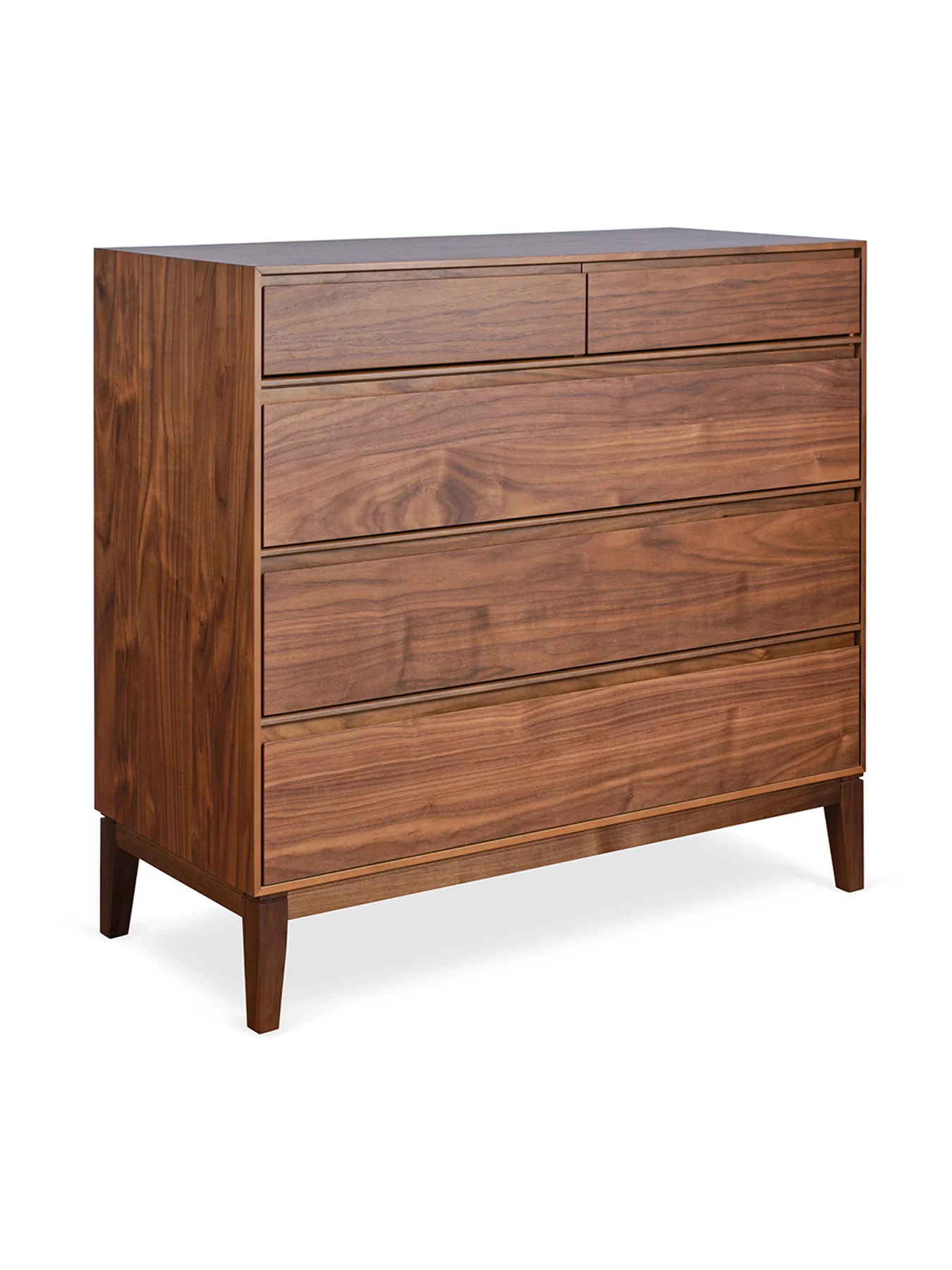 Lars Walnut 5 Drawer Chest - Image 3