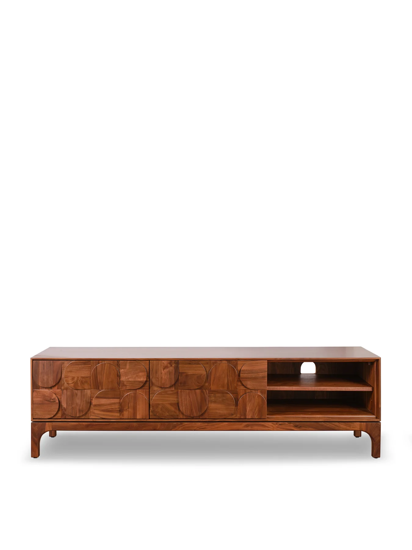 Zarina Walnut Media Unit