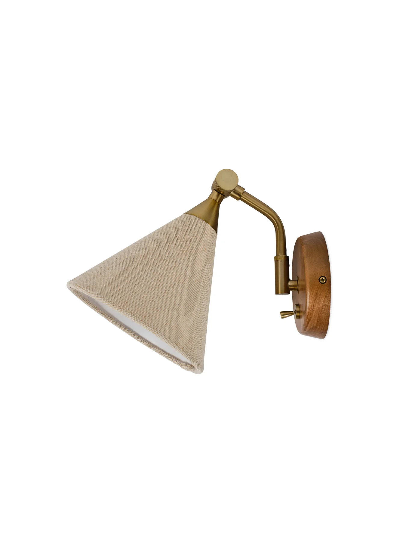 Dryden Wall Light Walnut/Natural