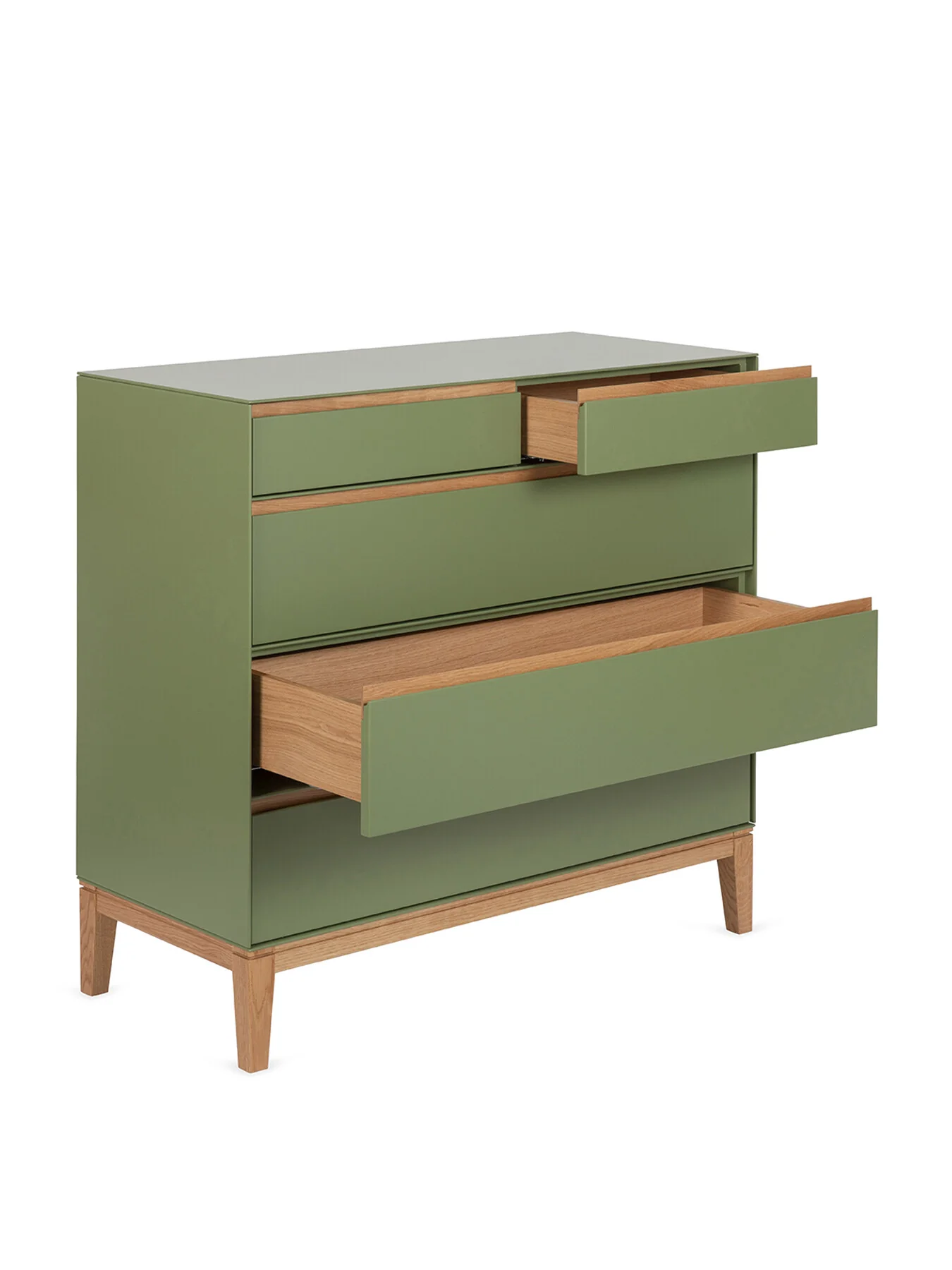 Lars 5 Drawer Dresser Olive and Oak - Image 7