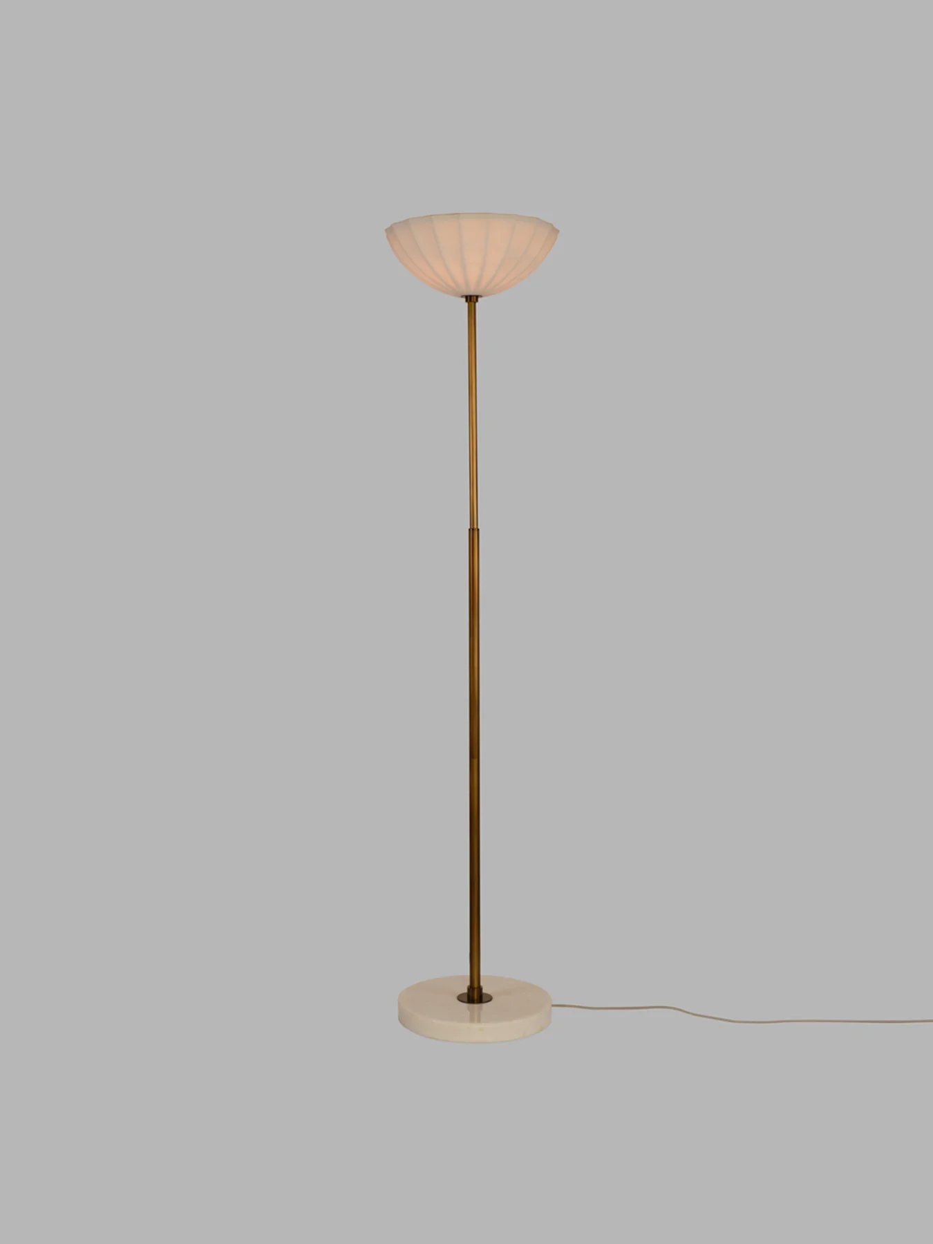 Hollis Porcelain Floor Lamp White/Bronze - Image 2