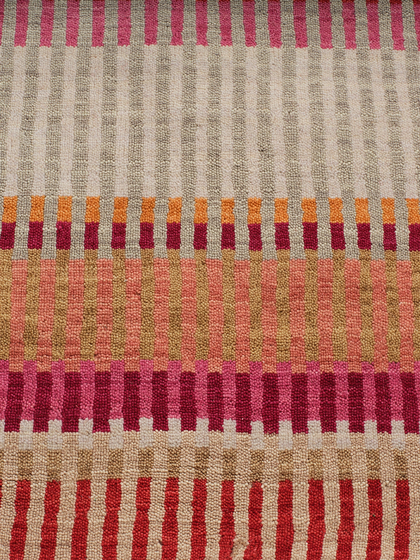 Stripes Wool Rug Natural Small - Image 3