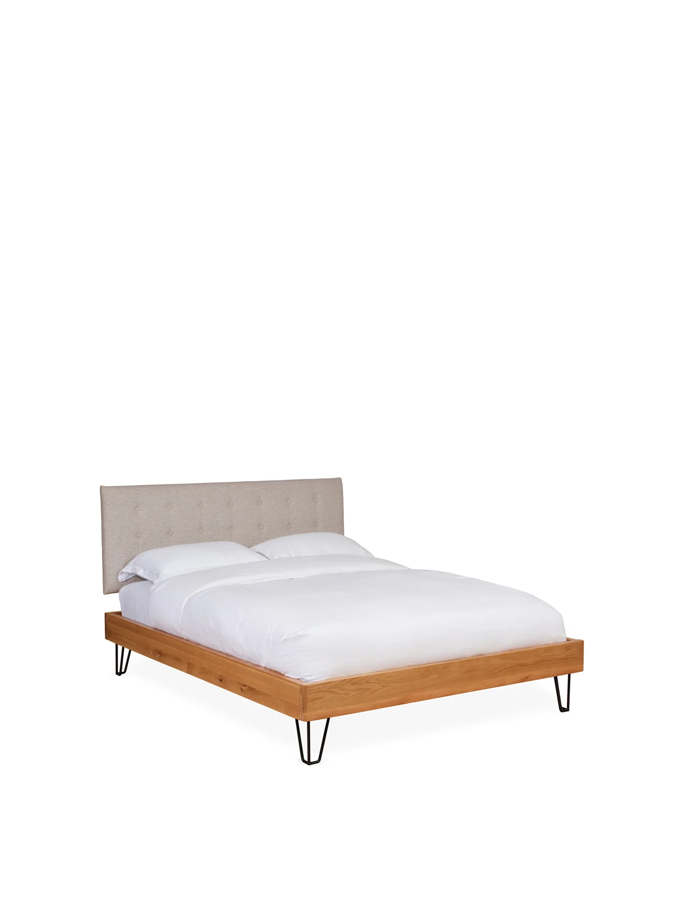 Brunel Double Bed Oatmeal - Image 4