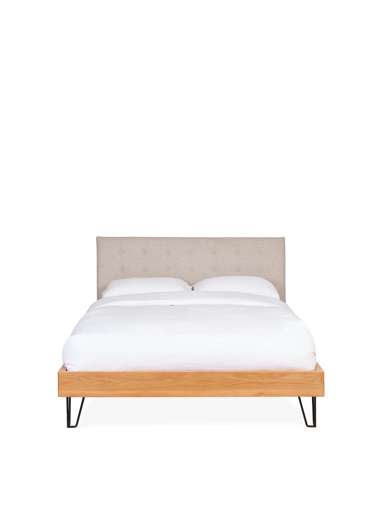 Brunel King Bed Oatmeal