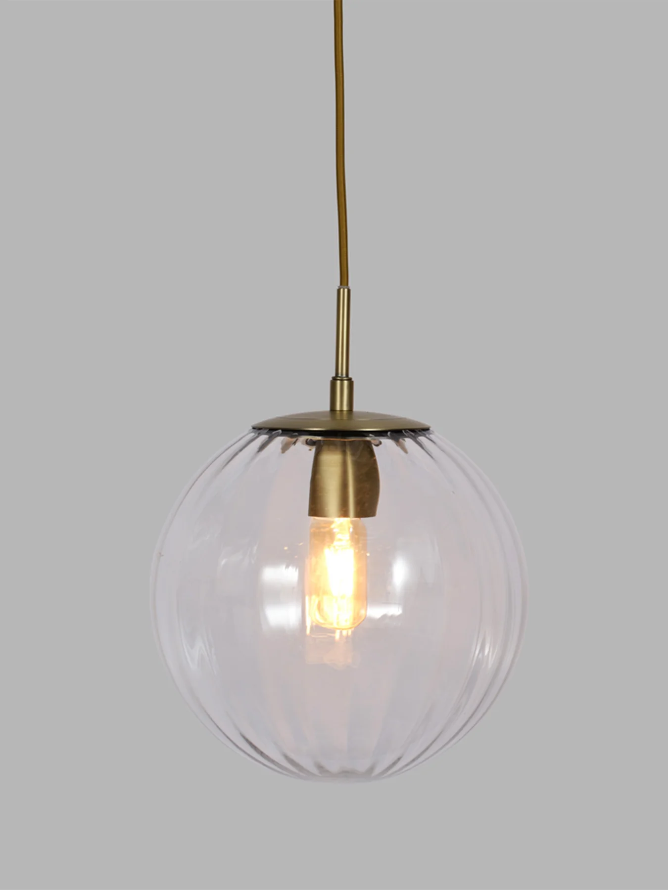 Nicholson Optic Glass Globe Pendant 25cm - Image 3