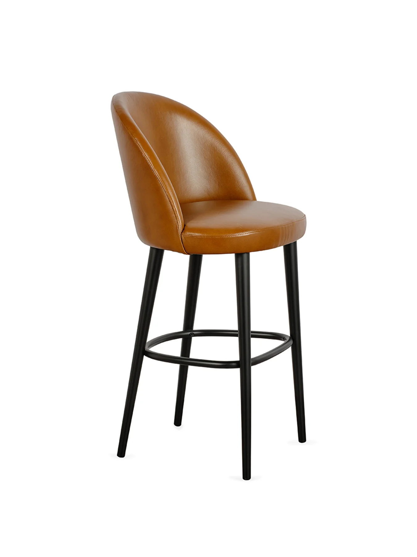 Tan Austin leather bar stool - Image 3