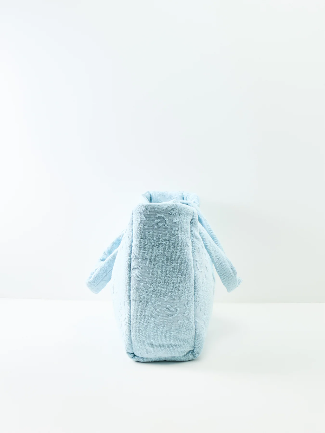 Sunny Towelling Beach Bag Metallic Ice Blue - Image 4