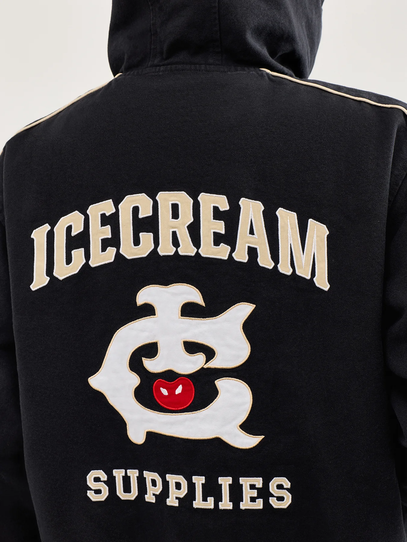 Hooded Work Jacket Black - Image 3