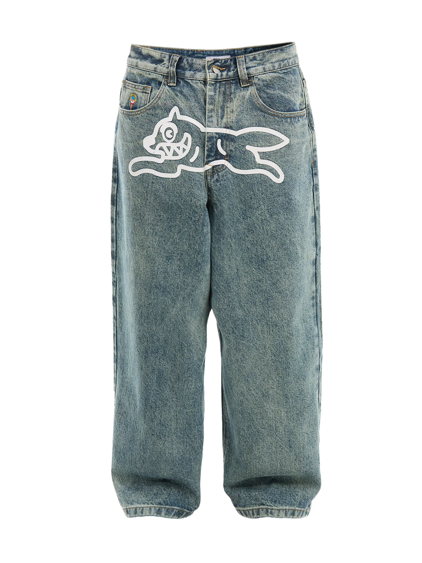 Running Dog Triple Scoop Denim Pant Vintage Wash