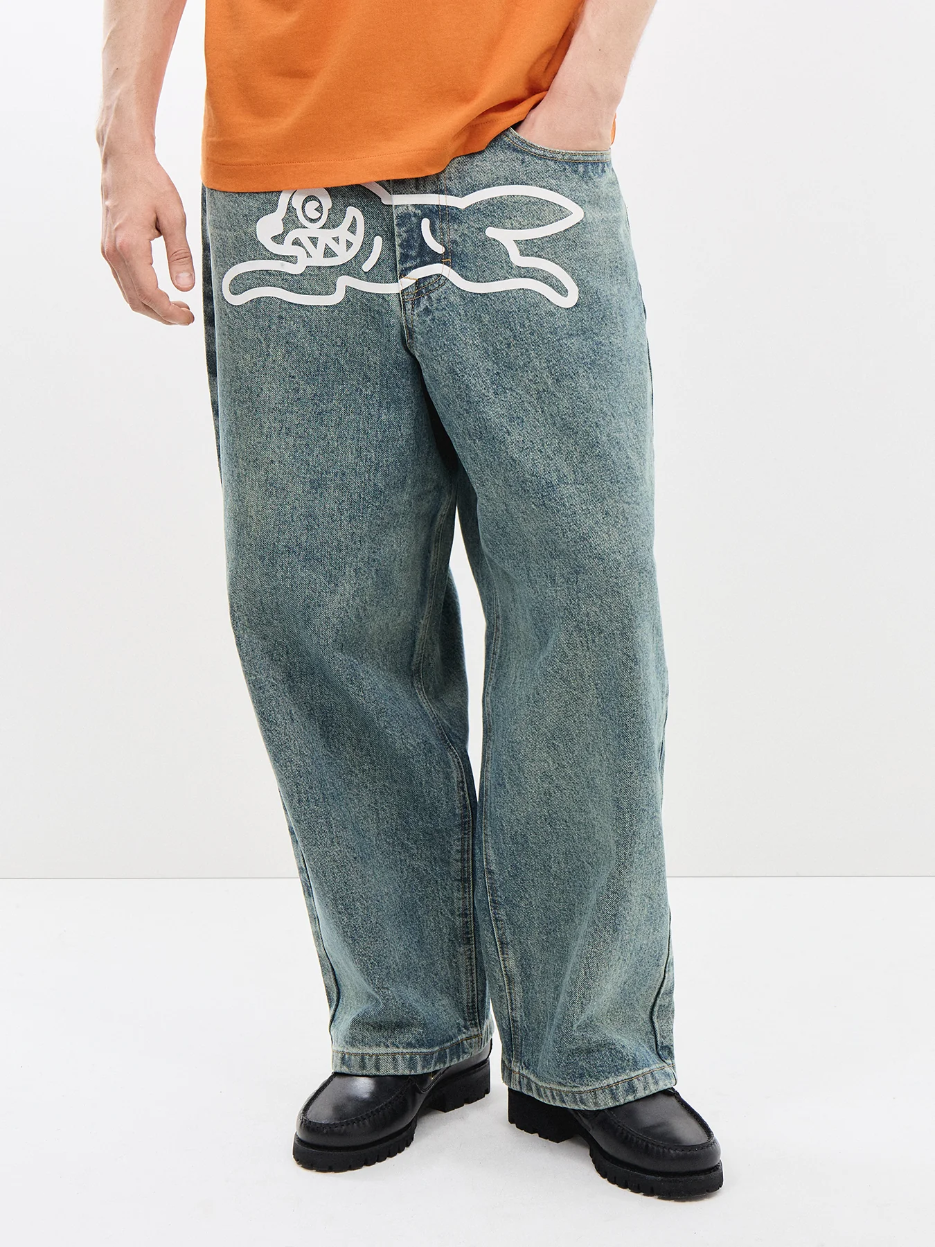 Running Dog Triple Scoop Denim Pant Vintage Wash - Image 4