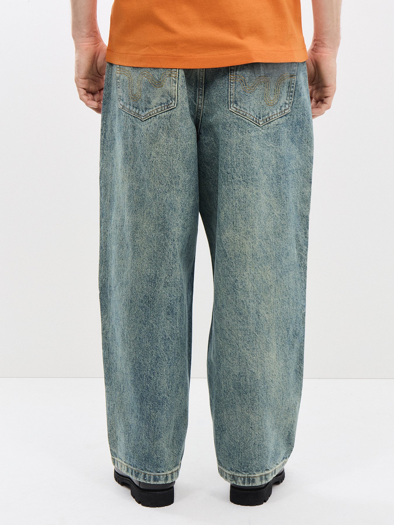 Running Dog Triple Scoop Denim Pant Vintage Wash - Image 5