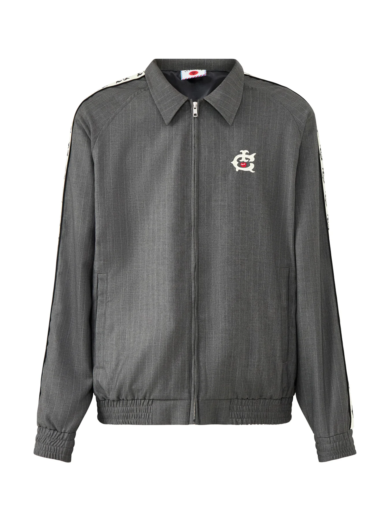 Team Ic Pinstripe Track Jacket Grey