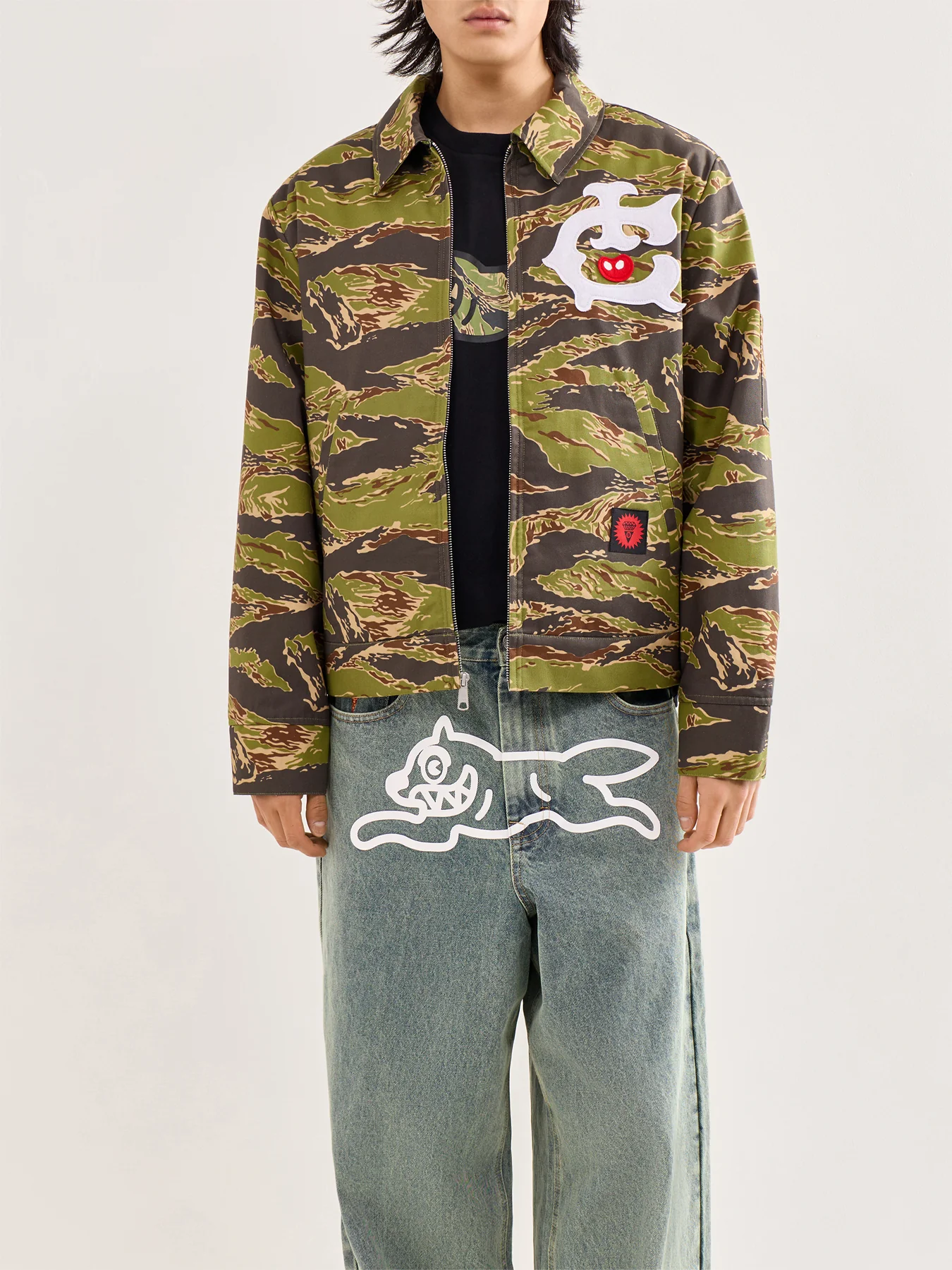 Tiger Stripe Work Jacket Green - Image 4