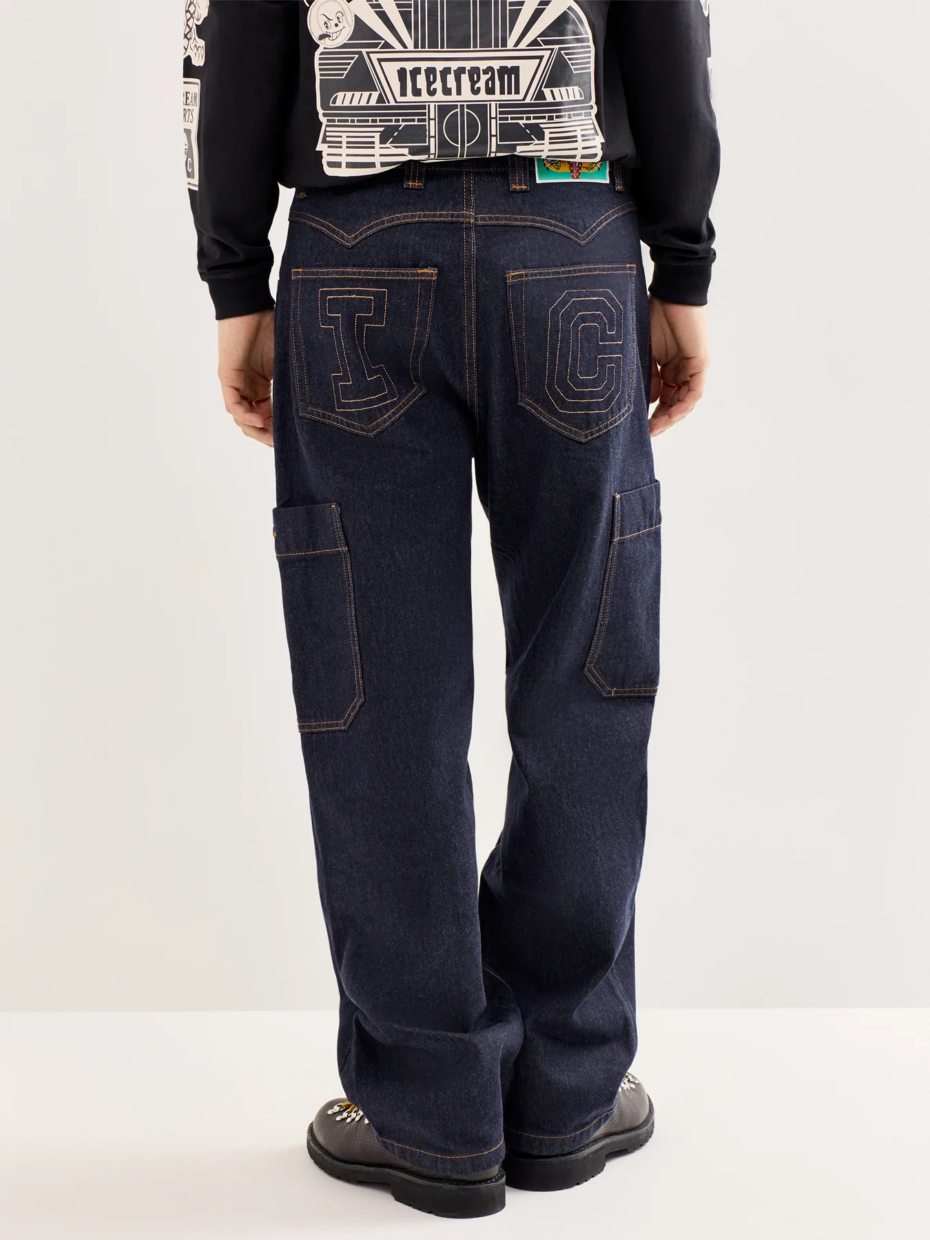 Western Denim Pants Purple - Image 5