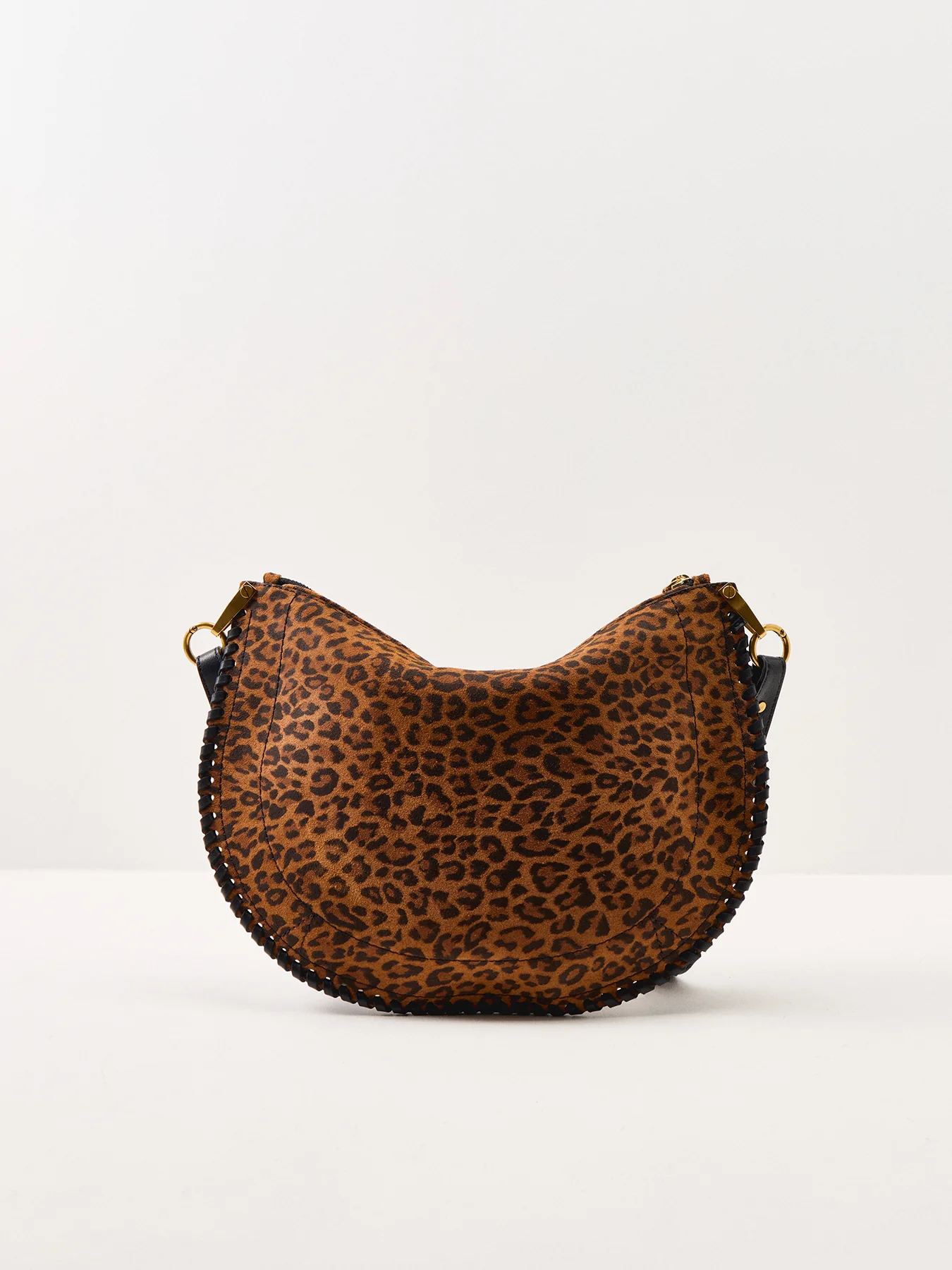 Oskan Soft Zip Crossbody Bag Leopard - Image 3