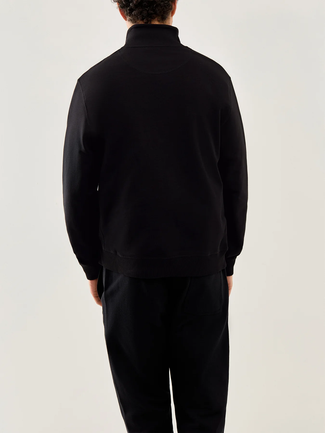 Embroidered Sweat High Neck Black - Image 5