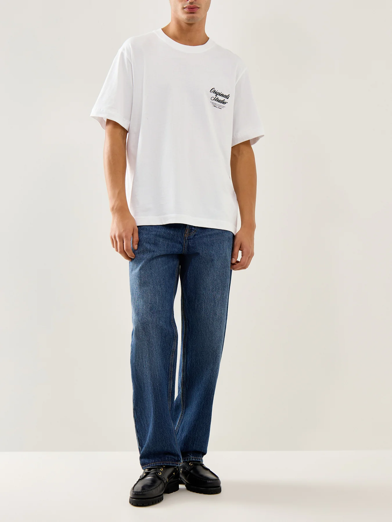 Typo Crew Neck T-Shirt White - Image 2