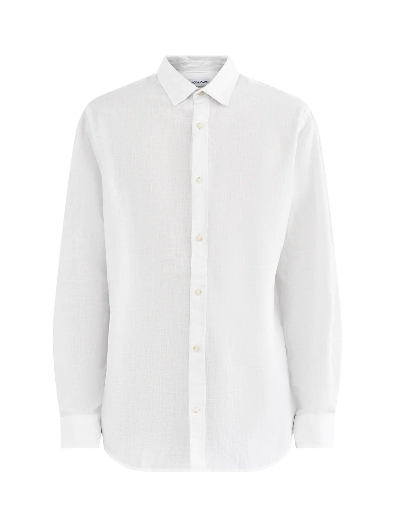 Summer Linen Blend Shirt White