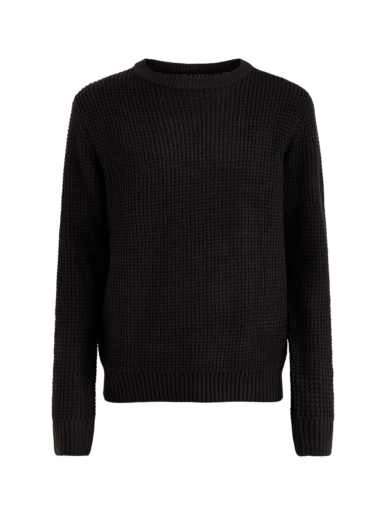 Knit Crew Neck Jumper Black