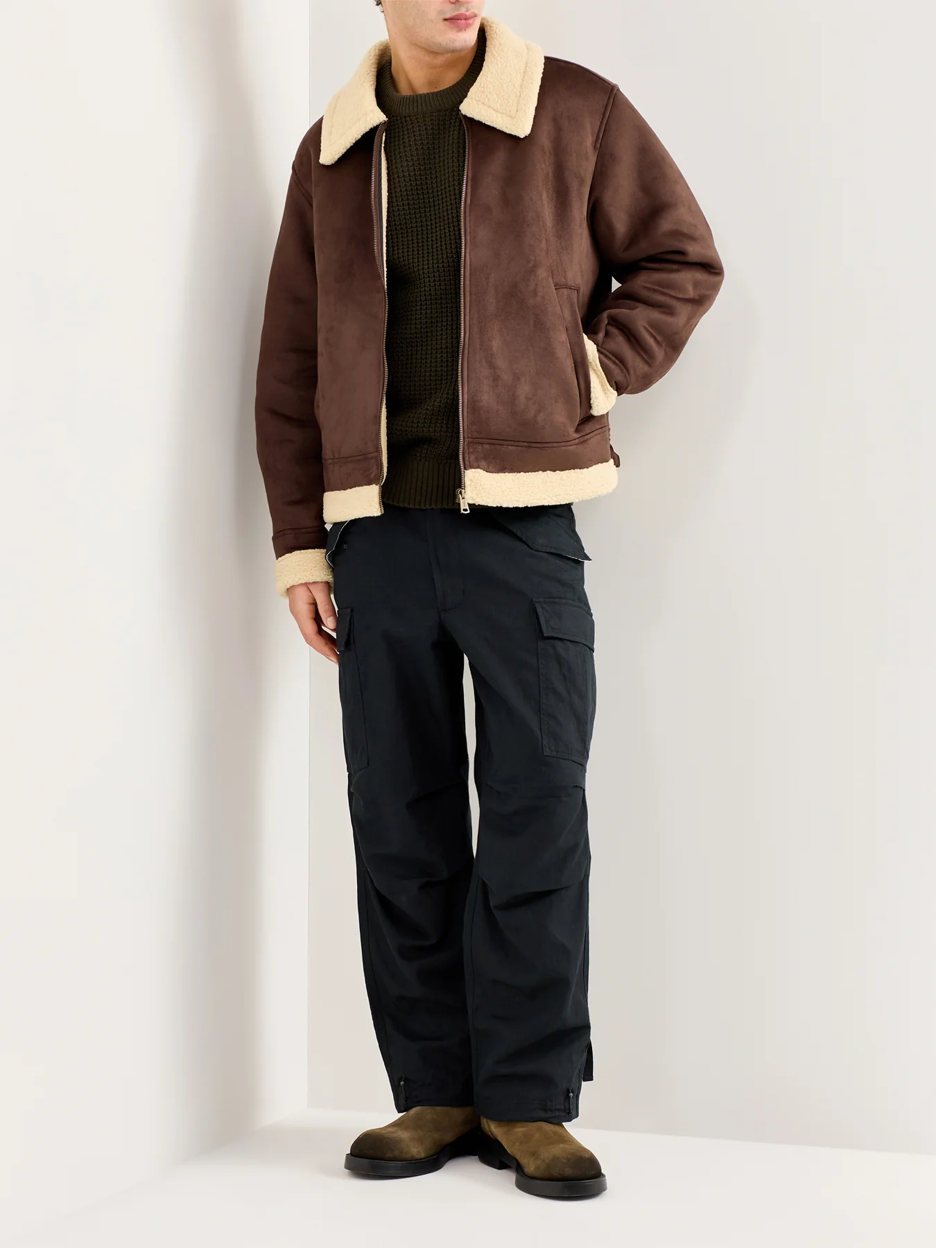 Aviator Jacket Brown - Image 2