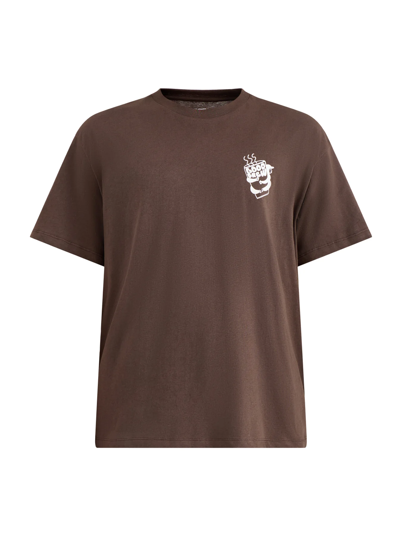 Jorcoffee Short Sleeve Crew Neck T Shirt Brown