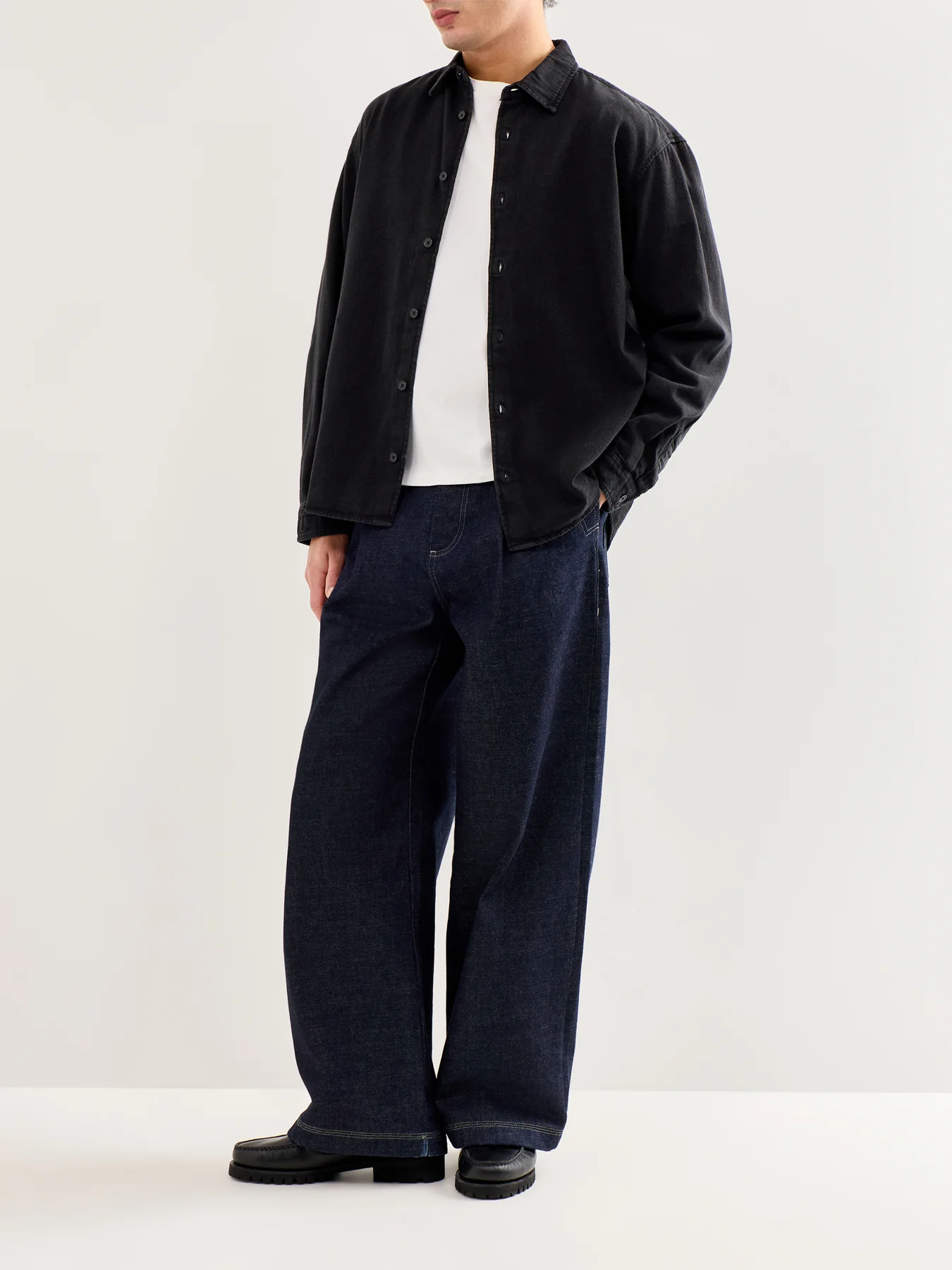 Jornorrebro Denim Long Sleeve Shirt Black - Image 2