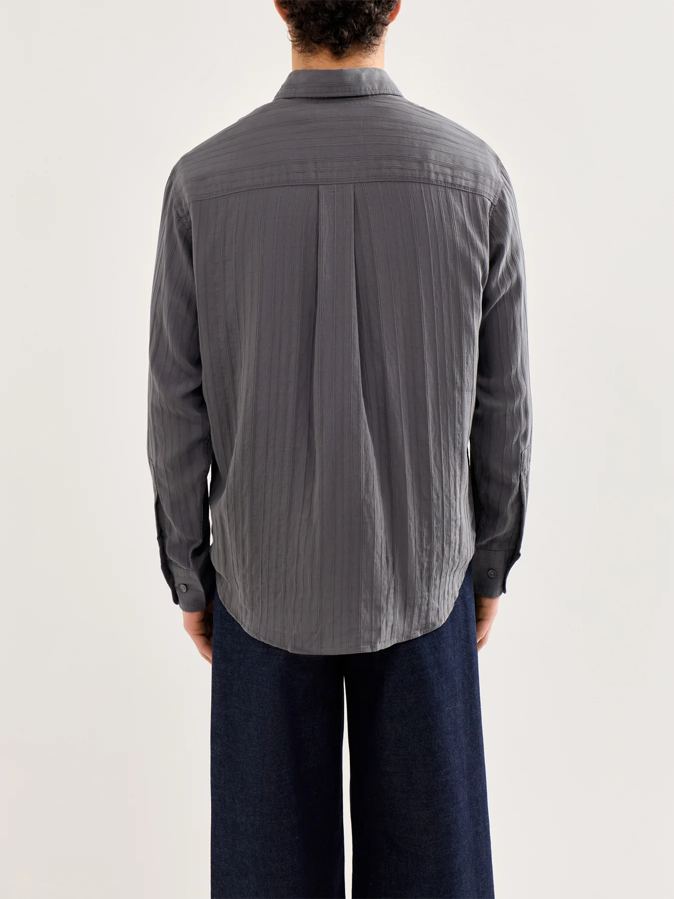 Kingston Dobby Shirt Grey - Image 5