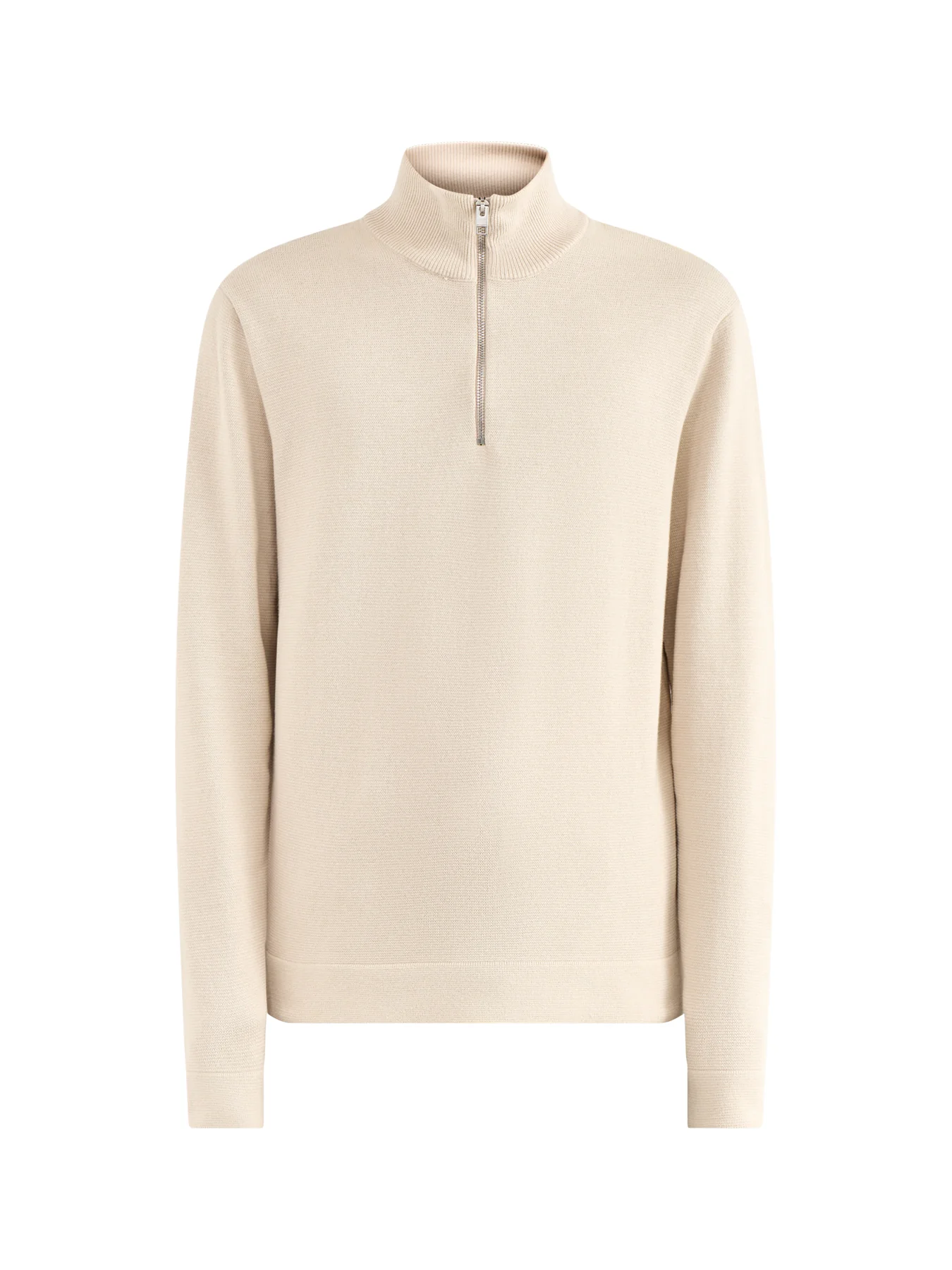 Spring Knit Half Zip Beige
