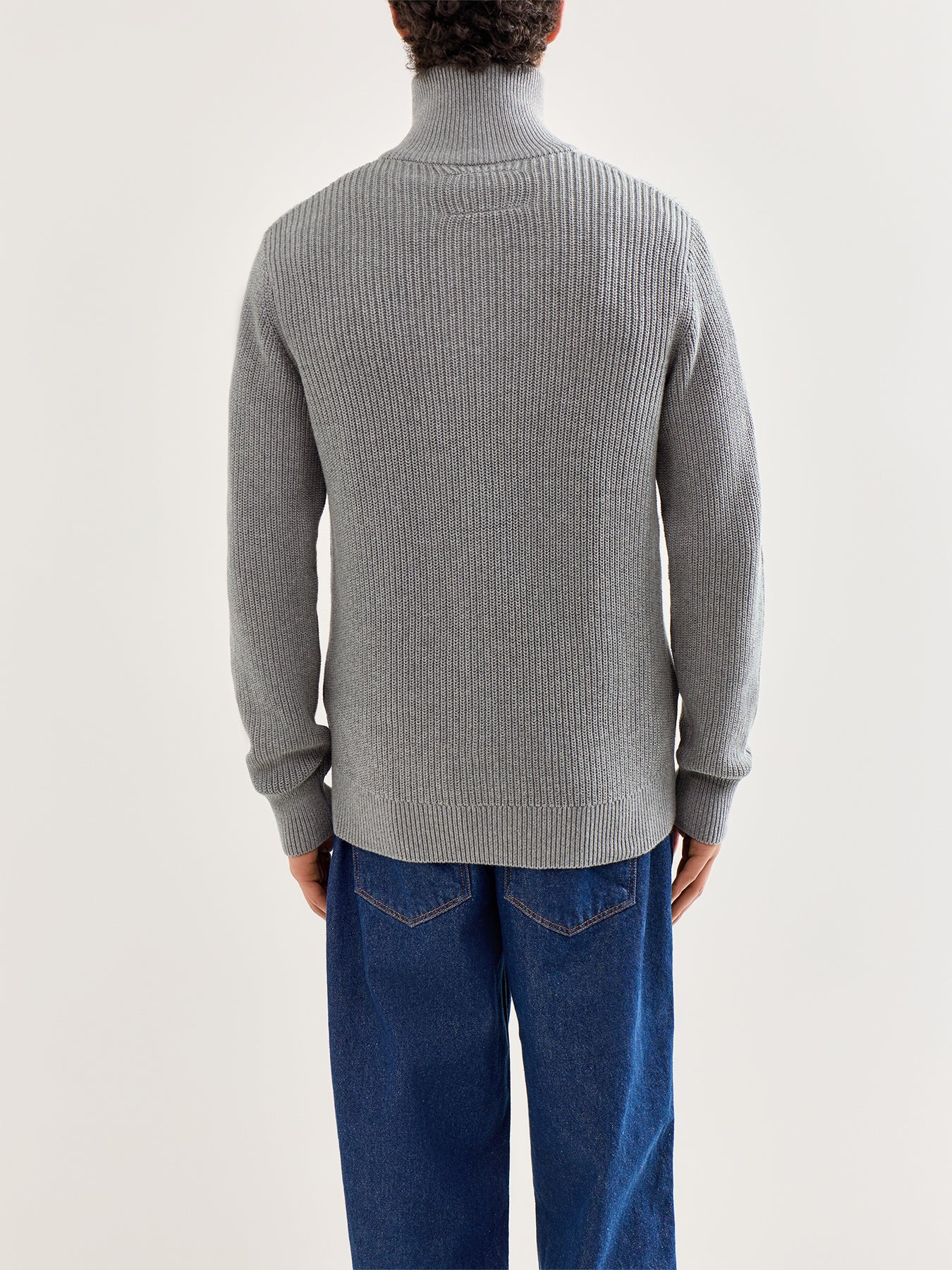 Standfort Knit Button Cardigan Grey - Image 5