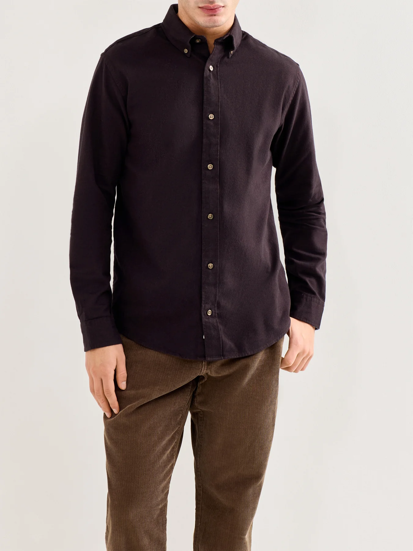 Flannel Christmas Shirt Burgundy - Image 4