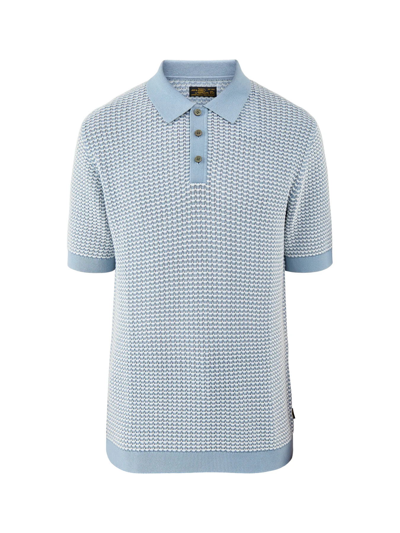 Knitted Polo Shirt Blue
