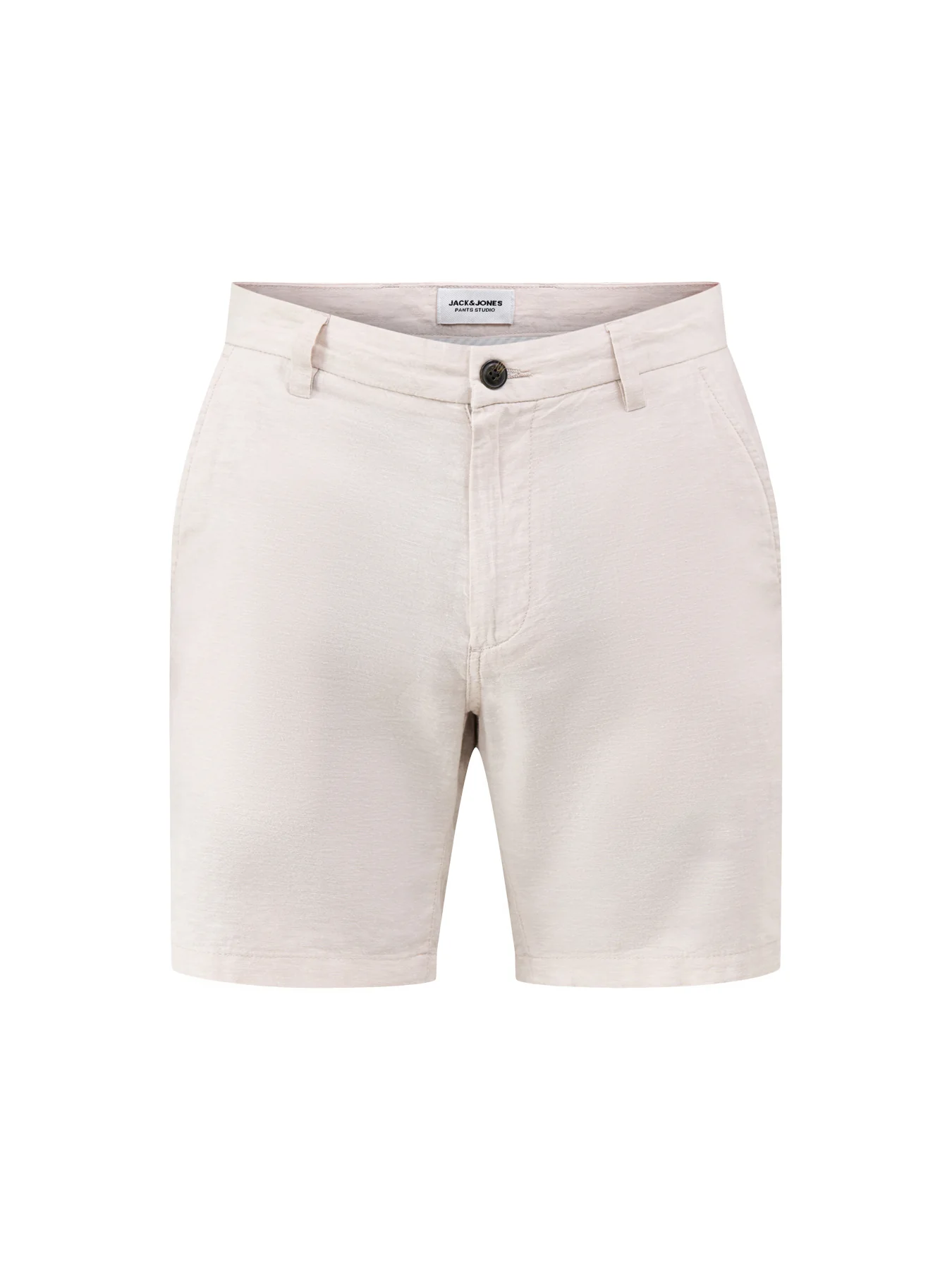 Jpstace Summer Linen Blend Shorts Cream