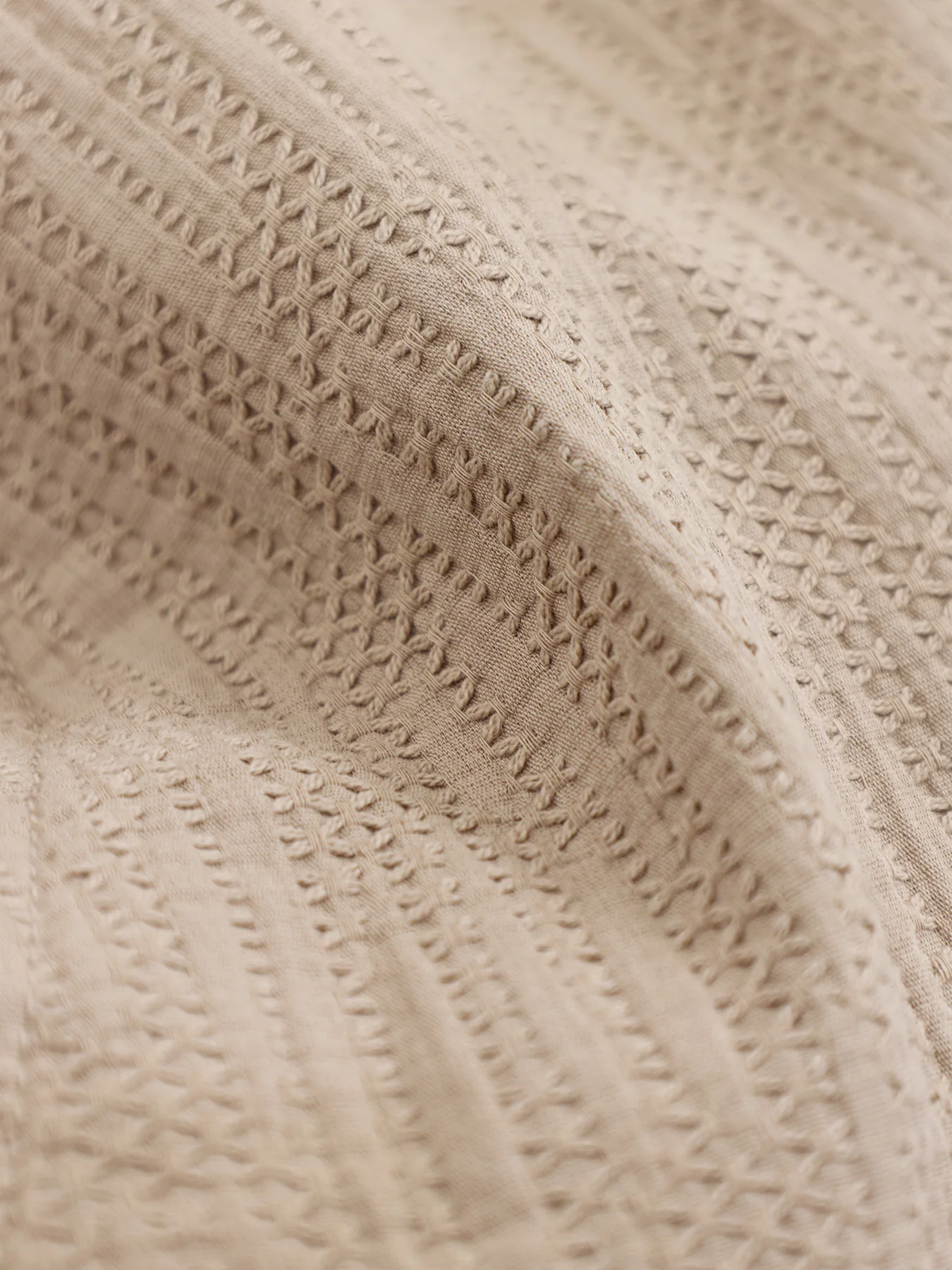 Jaiden Wavy Sweat Shorts Beige - Image 3