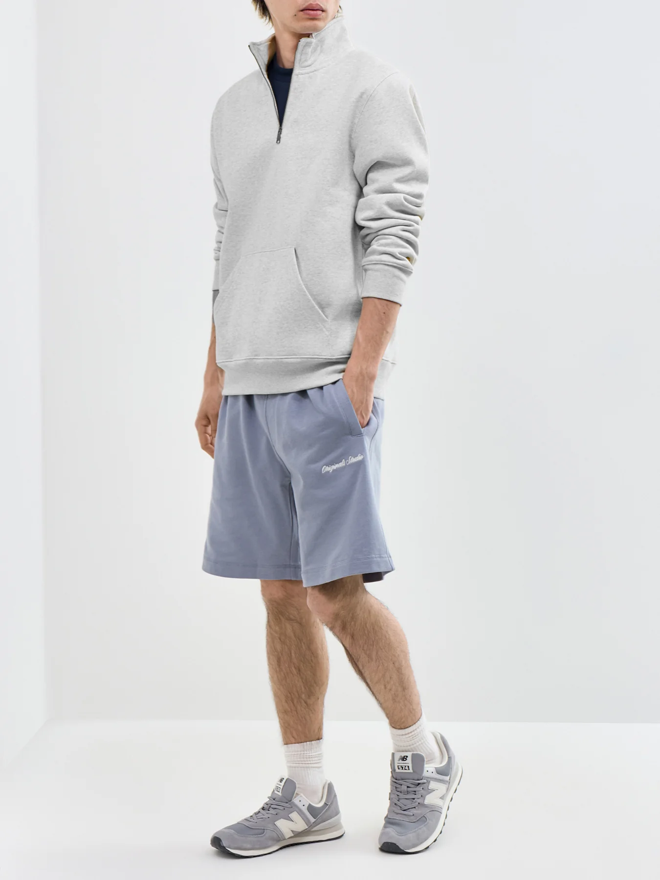 Norrebro Sweat Shorts Blue - Image 2