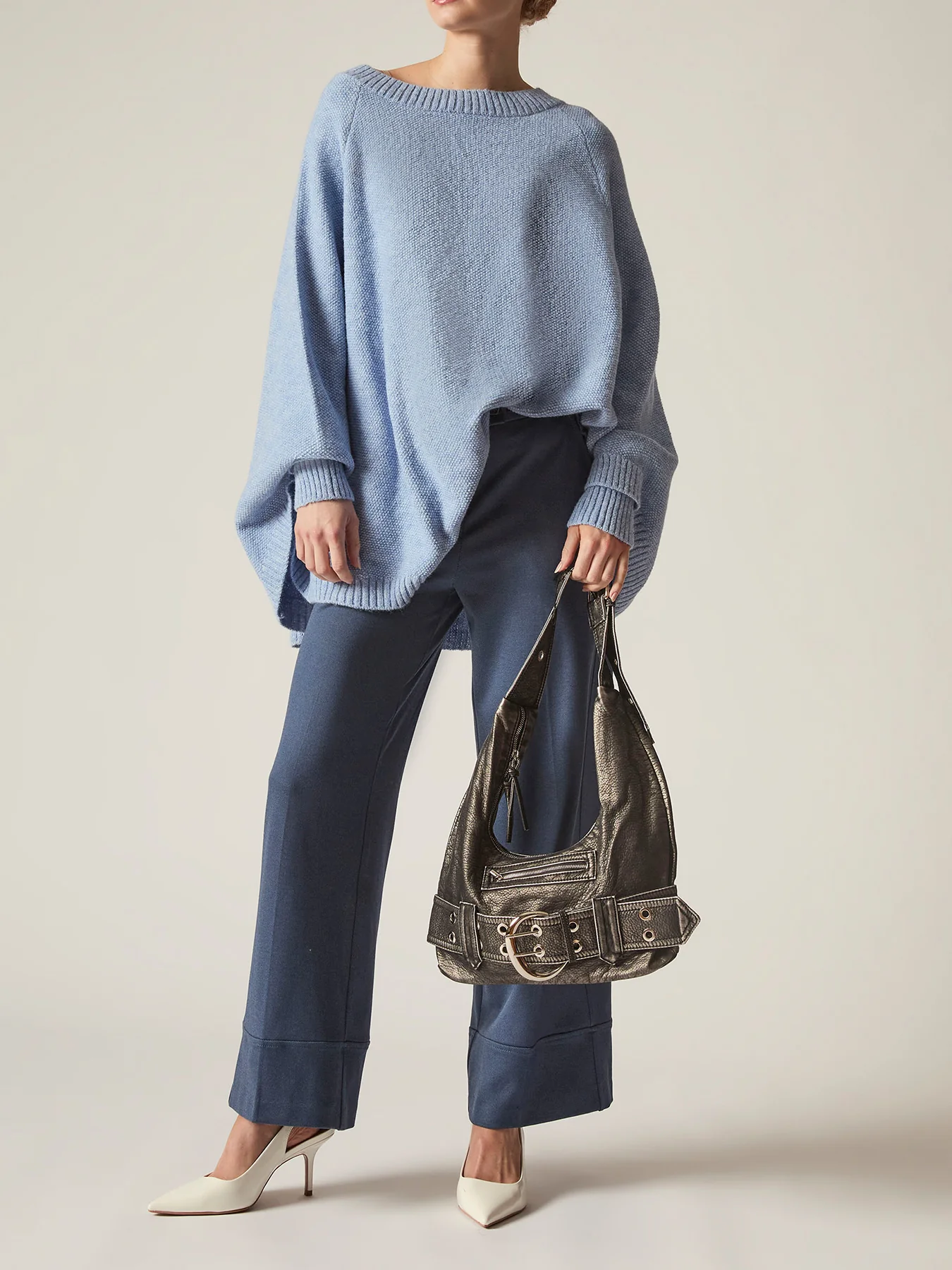 Oversized Pullover Blue - Image 2