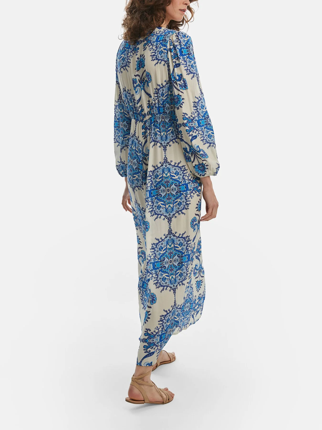 Printed Knot Midi Dess - Image 3