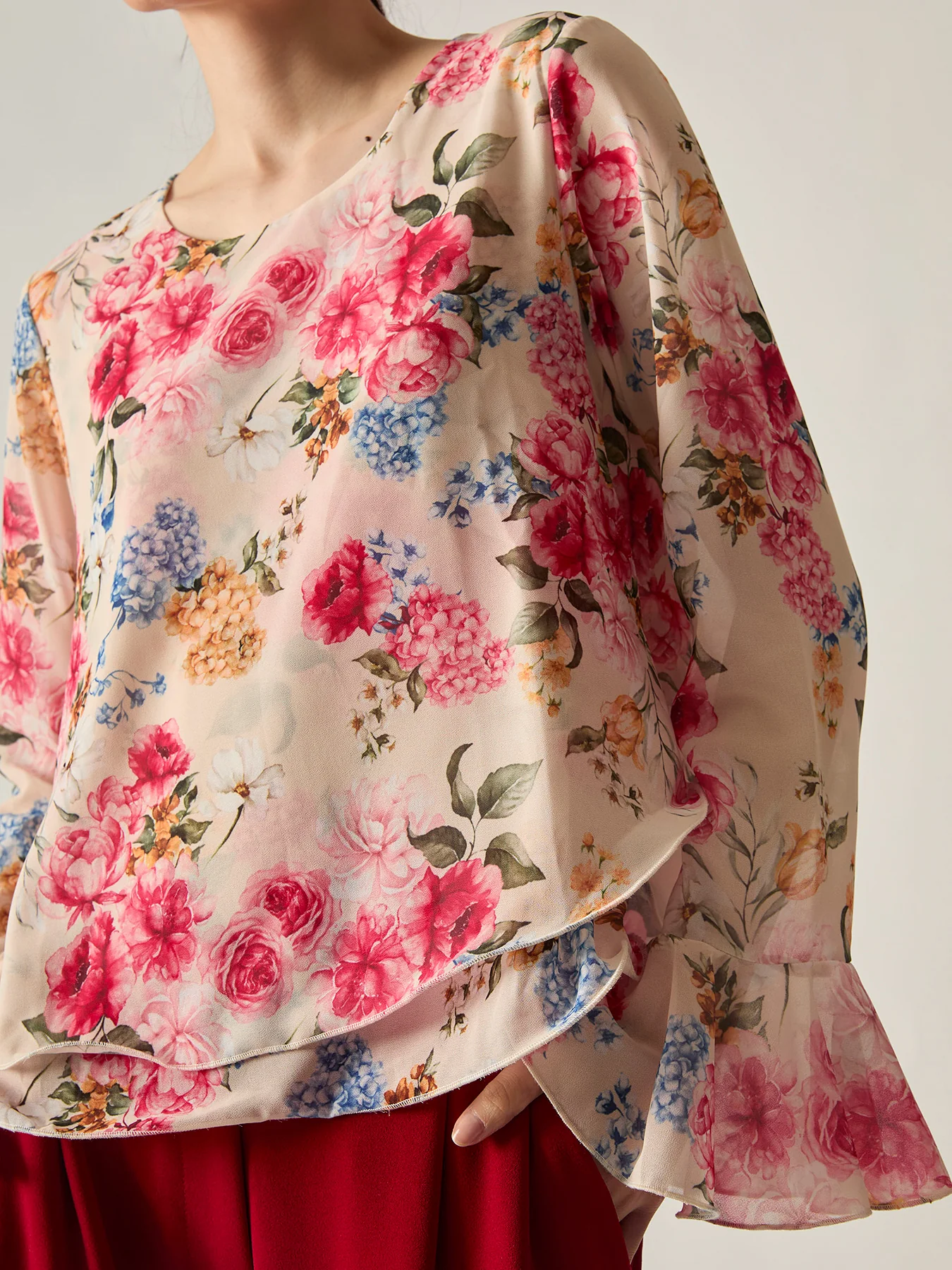 Floral Print Blouse - Image 3