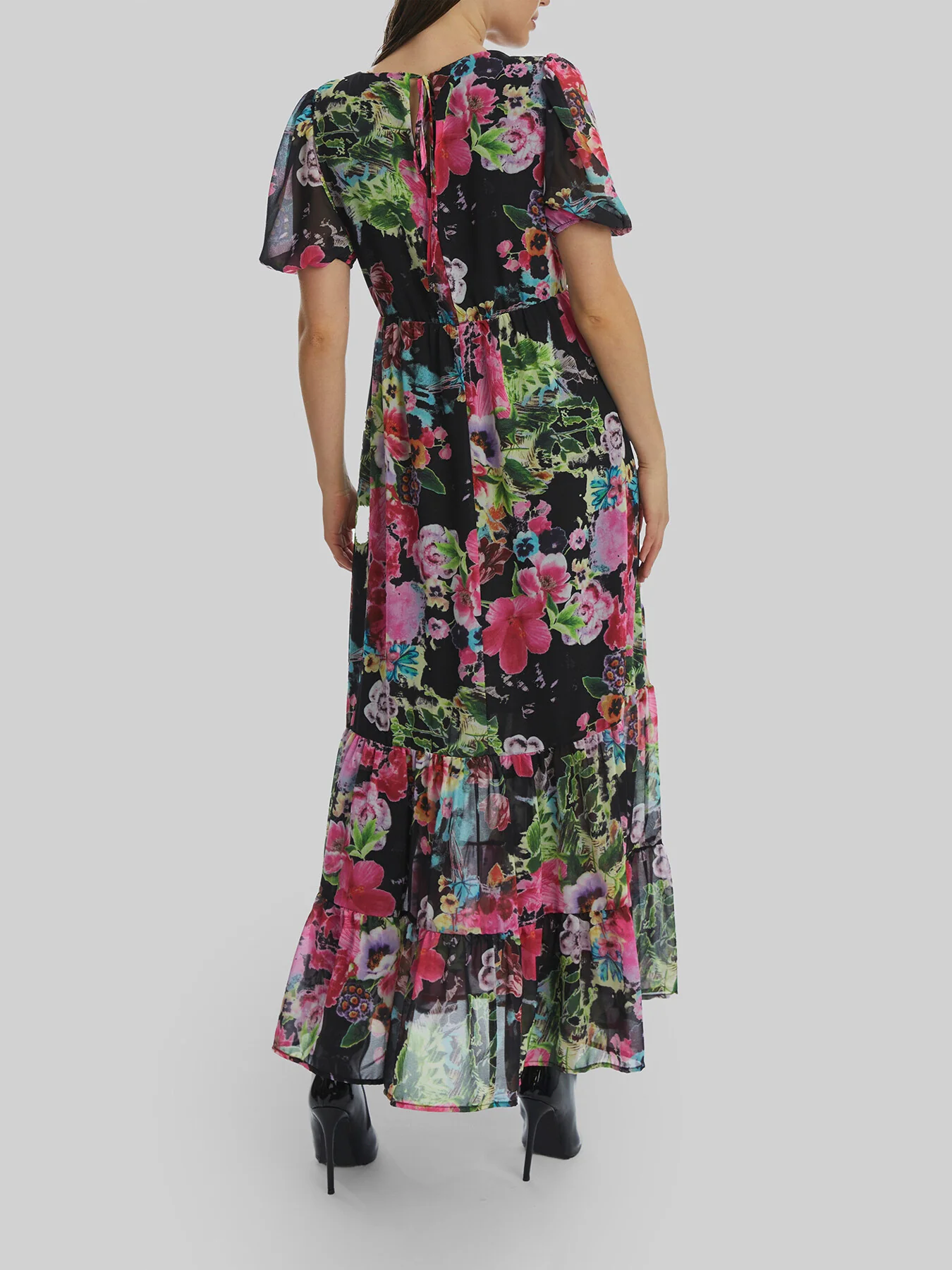V-neck Floral Midi Dress - Image 2