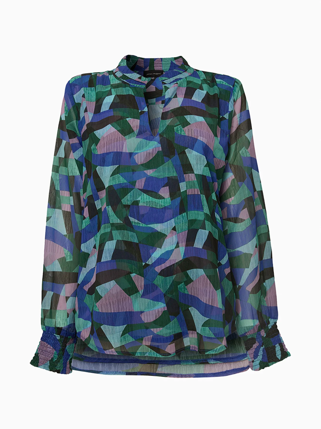Abstract Print Blouse Pattern