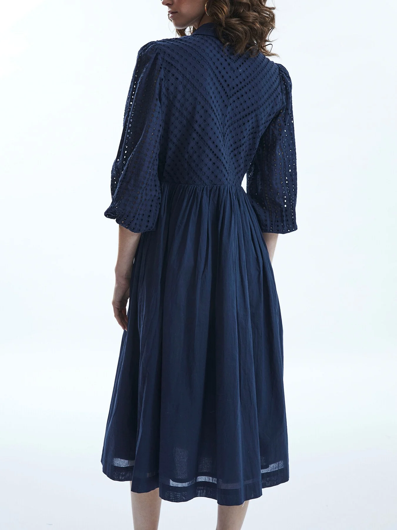 Broderie Anglaise Midi Dress - Image 2