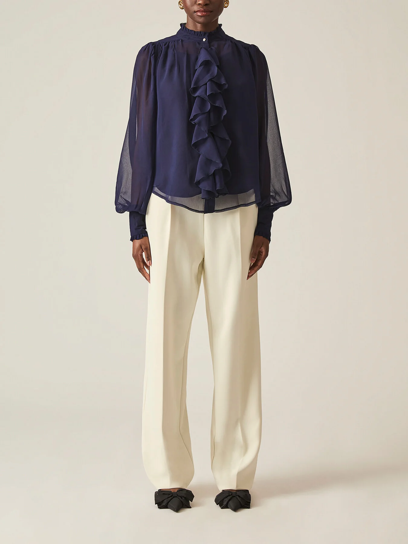 Ruffle Shift Shirt - Image 2