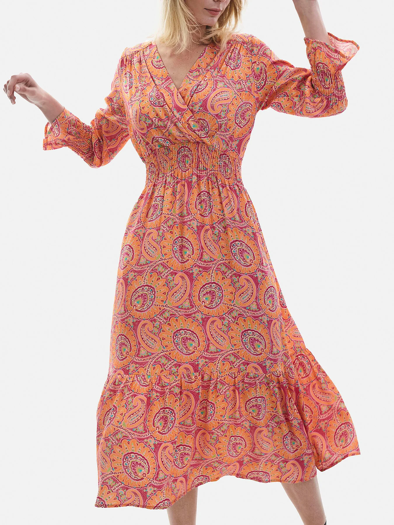 Tiered Midi Dress - Image 4