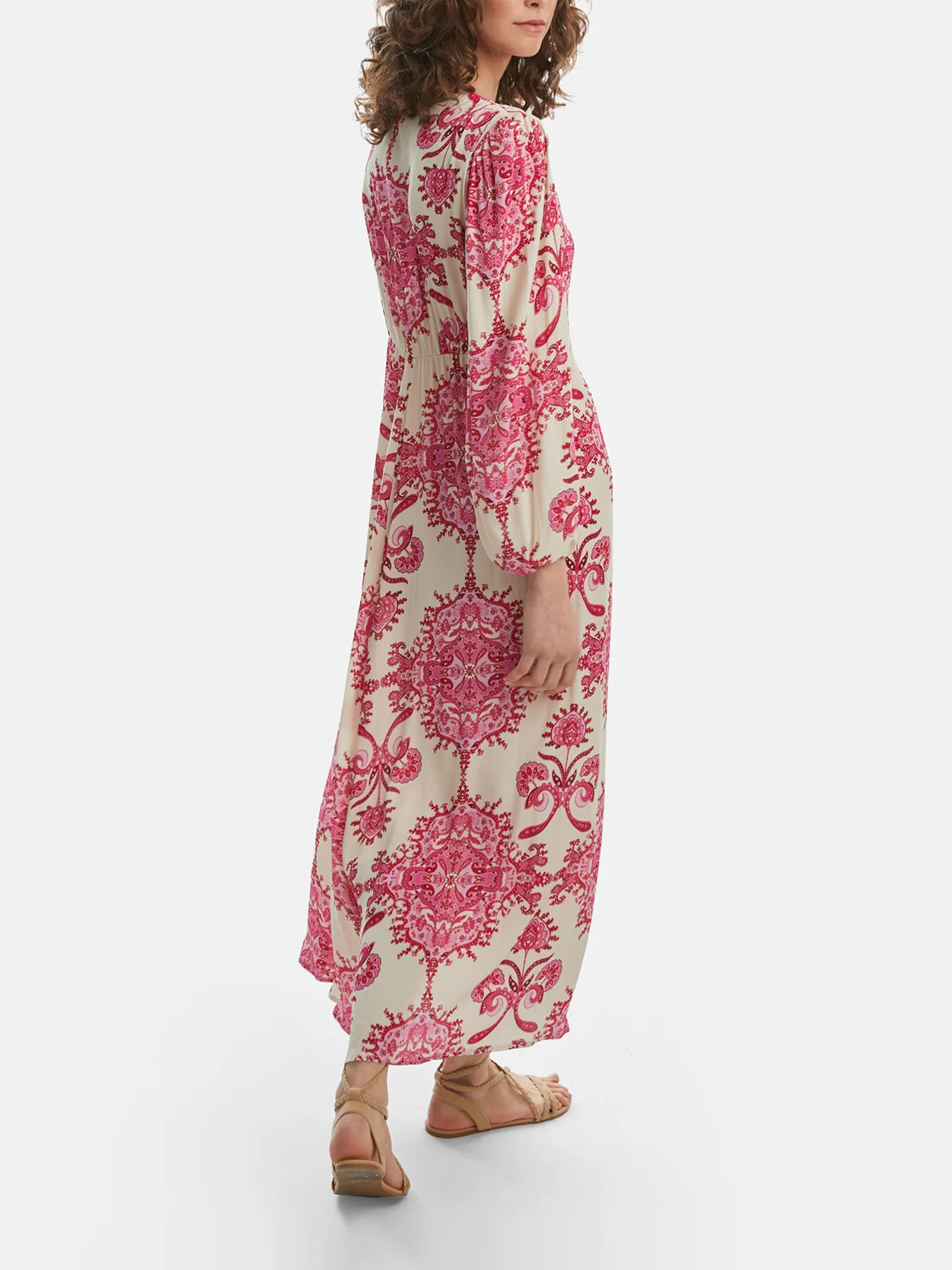 Printed Knot Midi Dess - Image 3