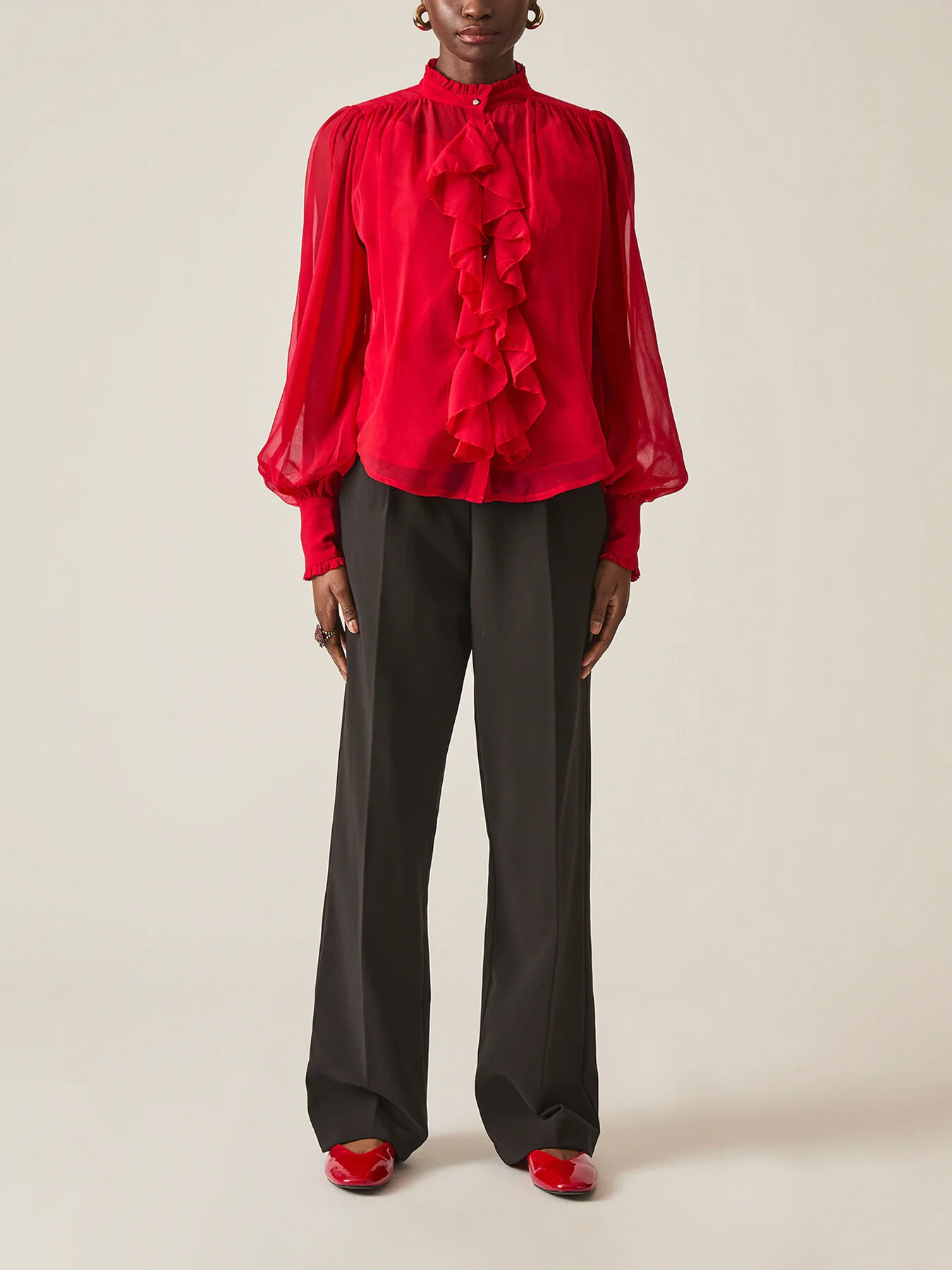 Ruffle Shift Shirt - Image 2