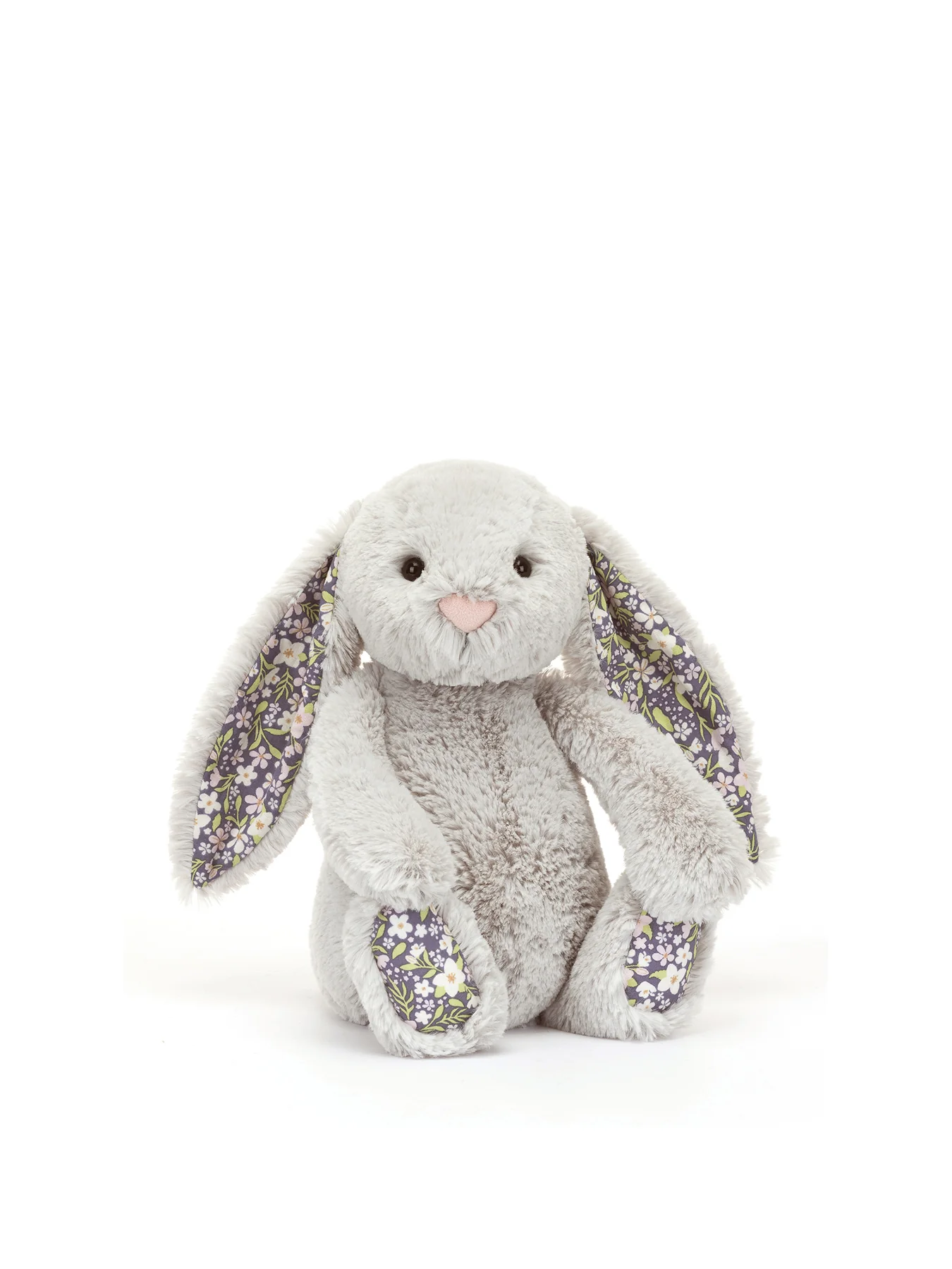 Kids’ Blossom Silver Bunny Soft Toy Grey - Image 2
