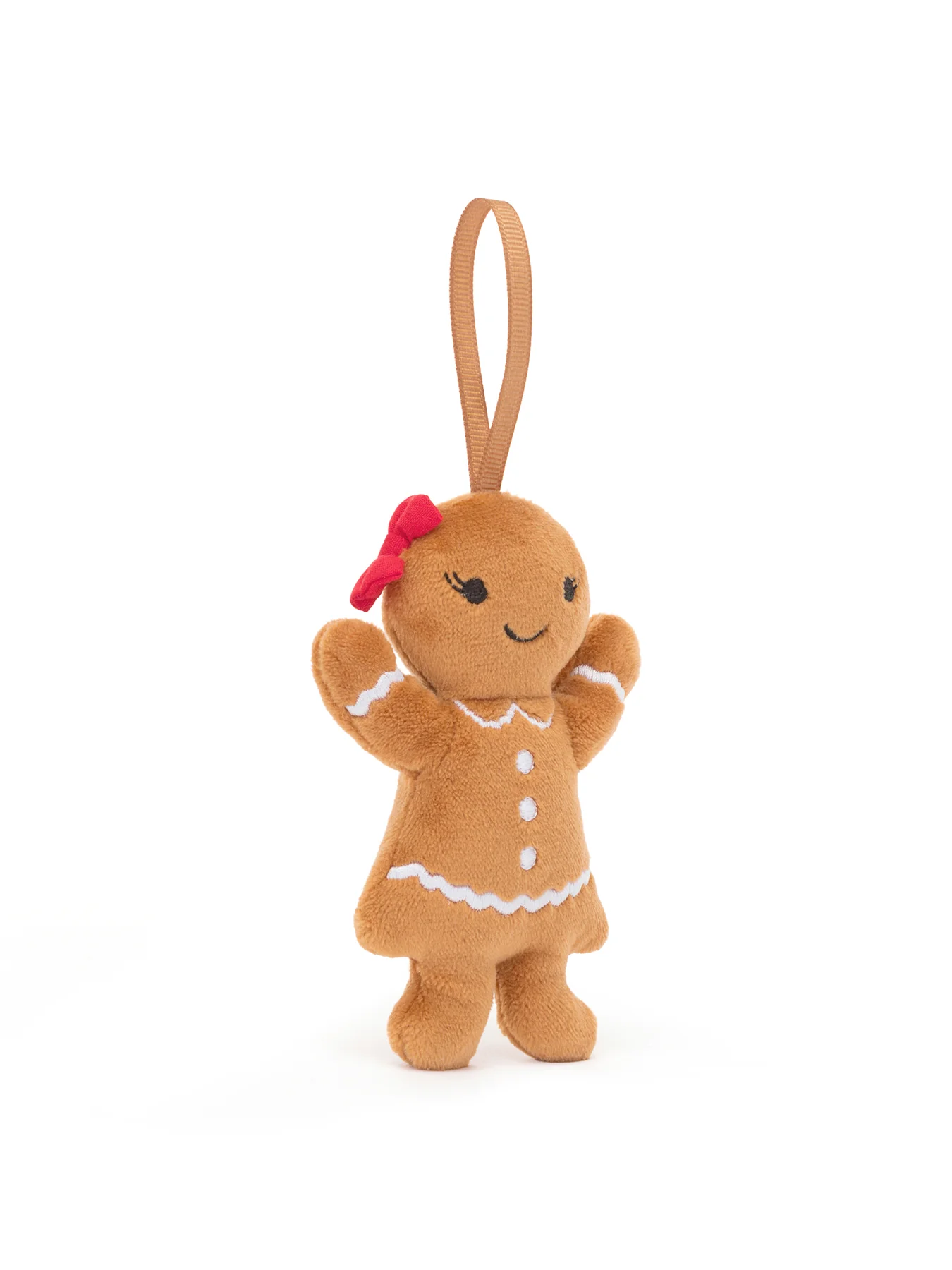 Festive Folly Gingerbread Ruby Hanging Decoration - Image 2