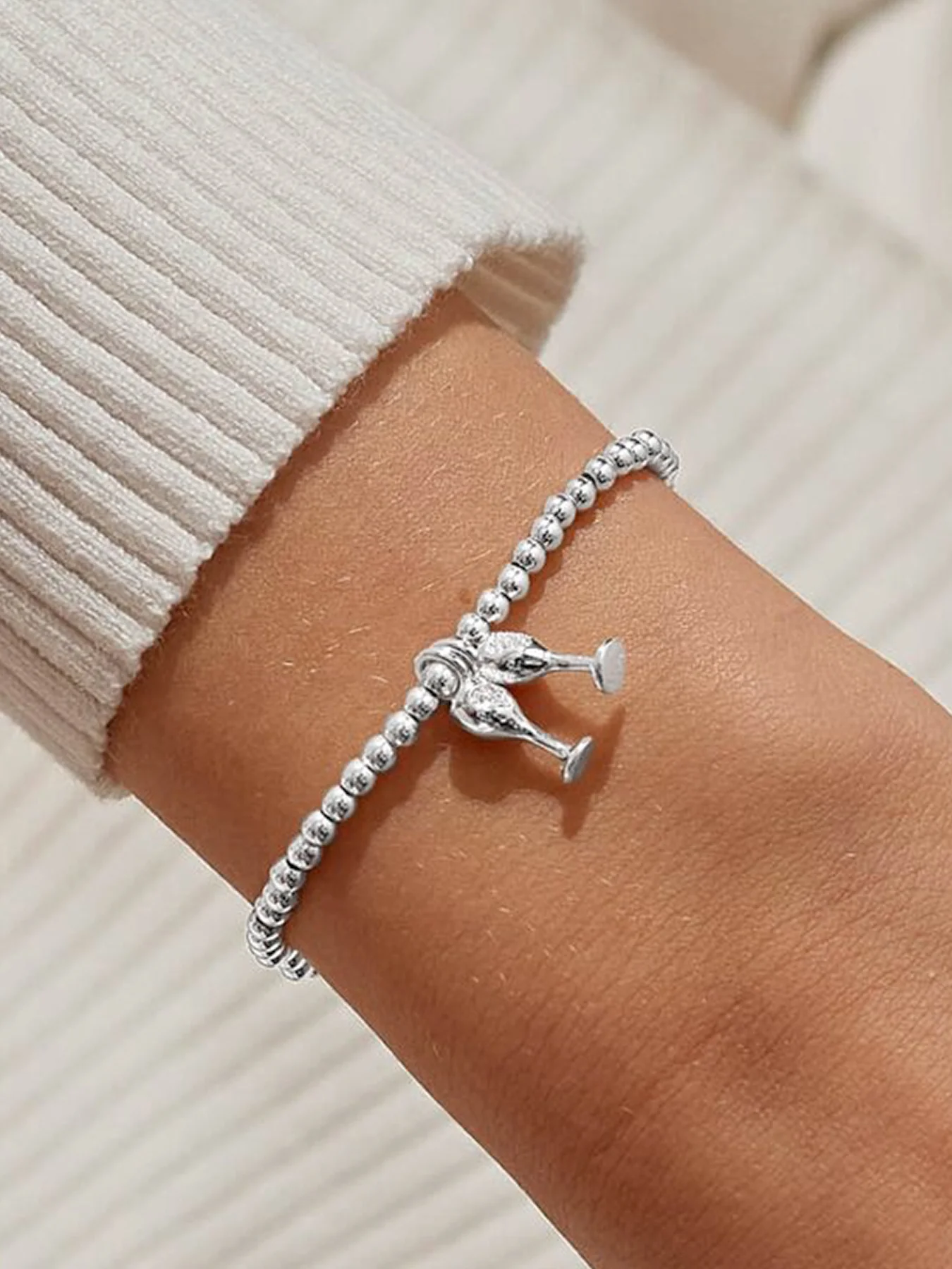 Christmas Cheers Silver Plated Bracelet - Image 2