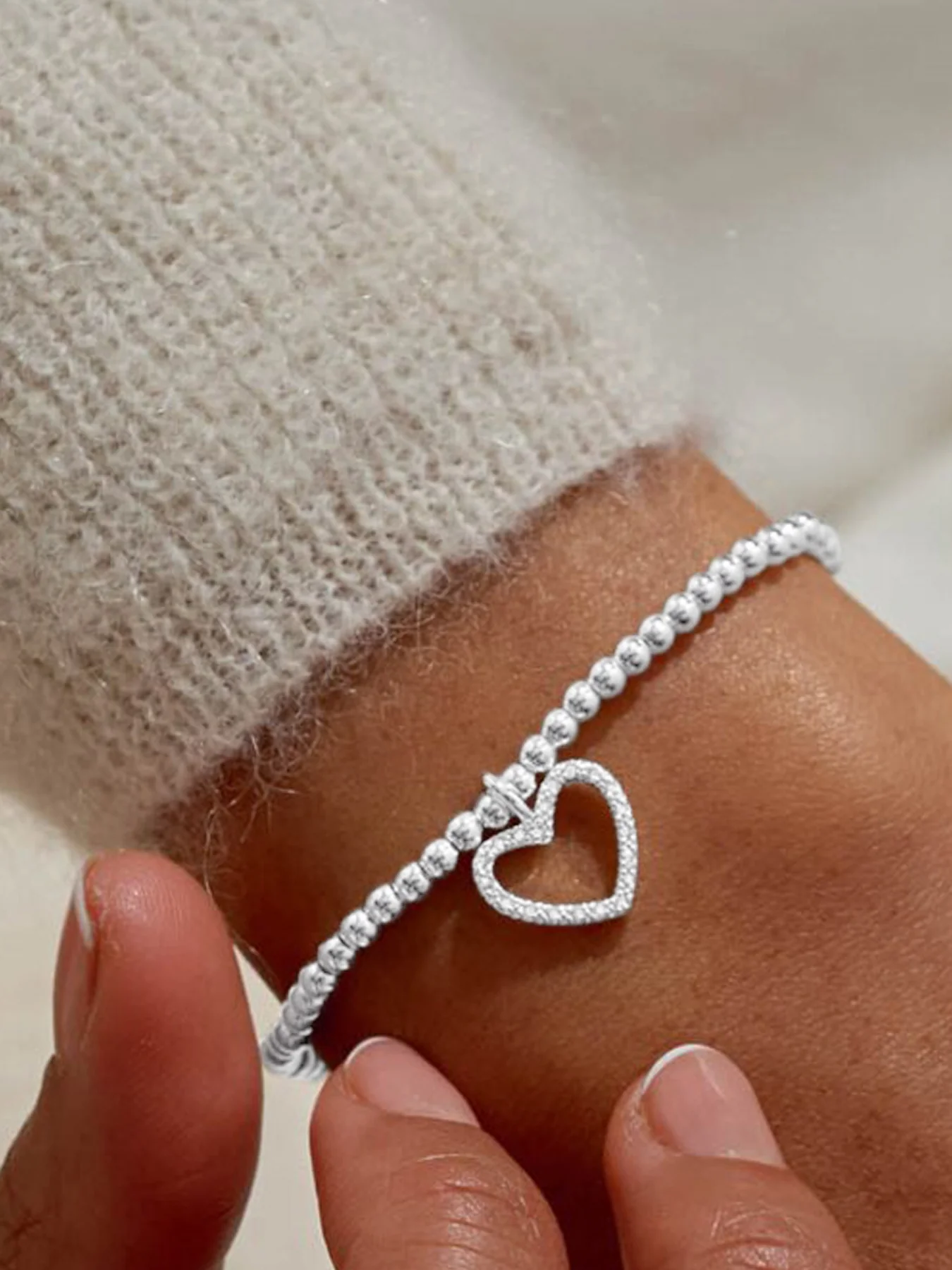 Merry Christmas Silver Plated Bracelet - Image 2