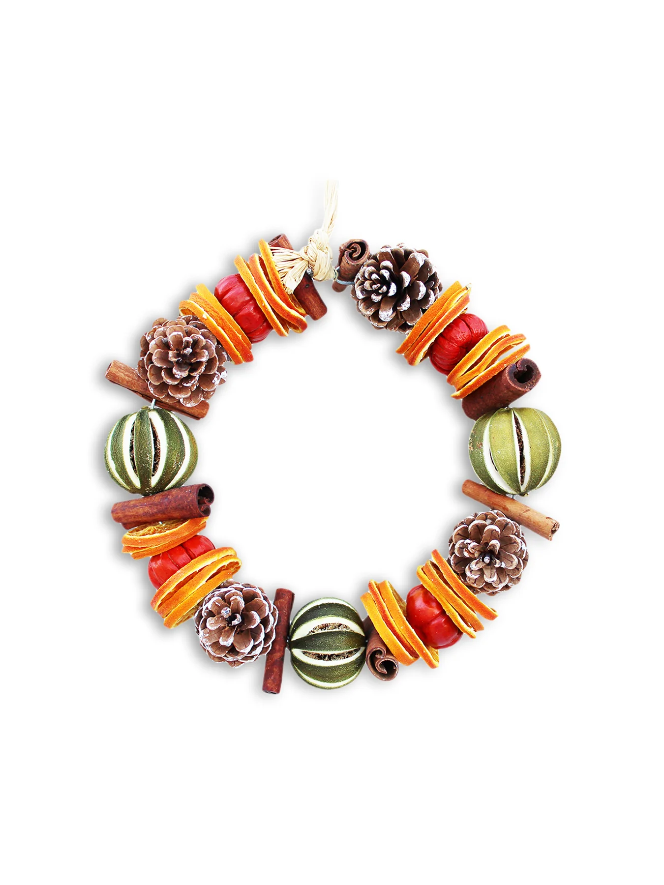 Lime Winter Circle Christmas Wreath - Image 3