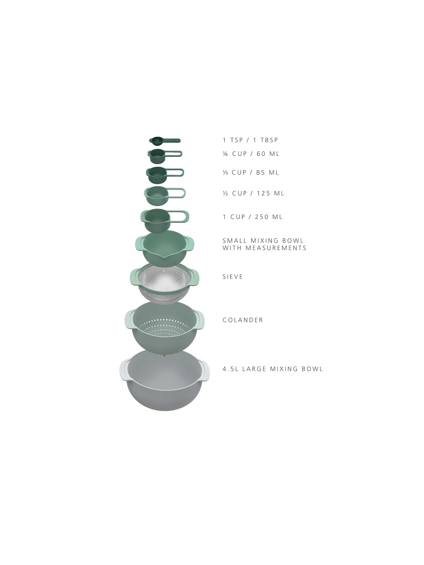 Nest 9 Plus 9 Piece Food Preparation Set Editions - Image 8